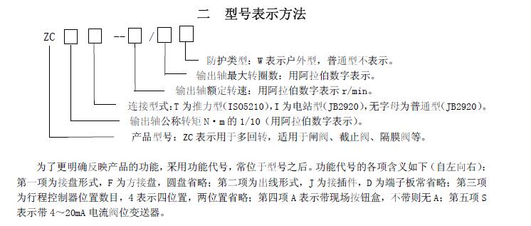 zc45-18/20閥門電動裝置說明書、接線圖
